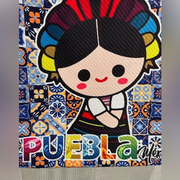 Extra Large Tote Mexican 17x19x4.5 inches Travel Holiday Gift Beach Vacation - Picture 8 of 8